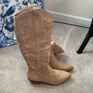 Suede Cowgirl Boots